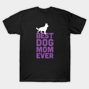 Best German Shepherd Dog Mom Ever - Purple Dog Lover Gift T-Shirt